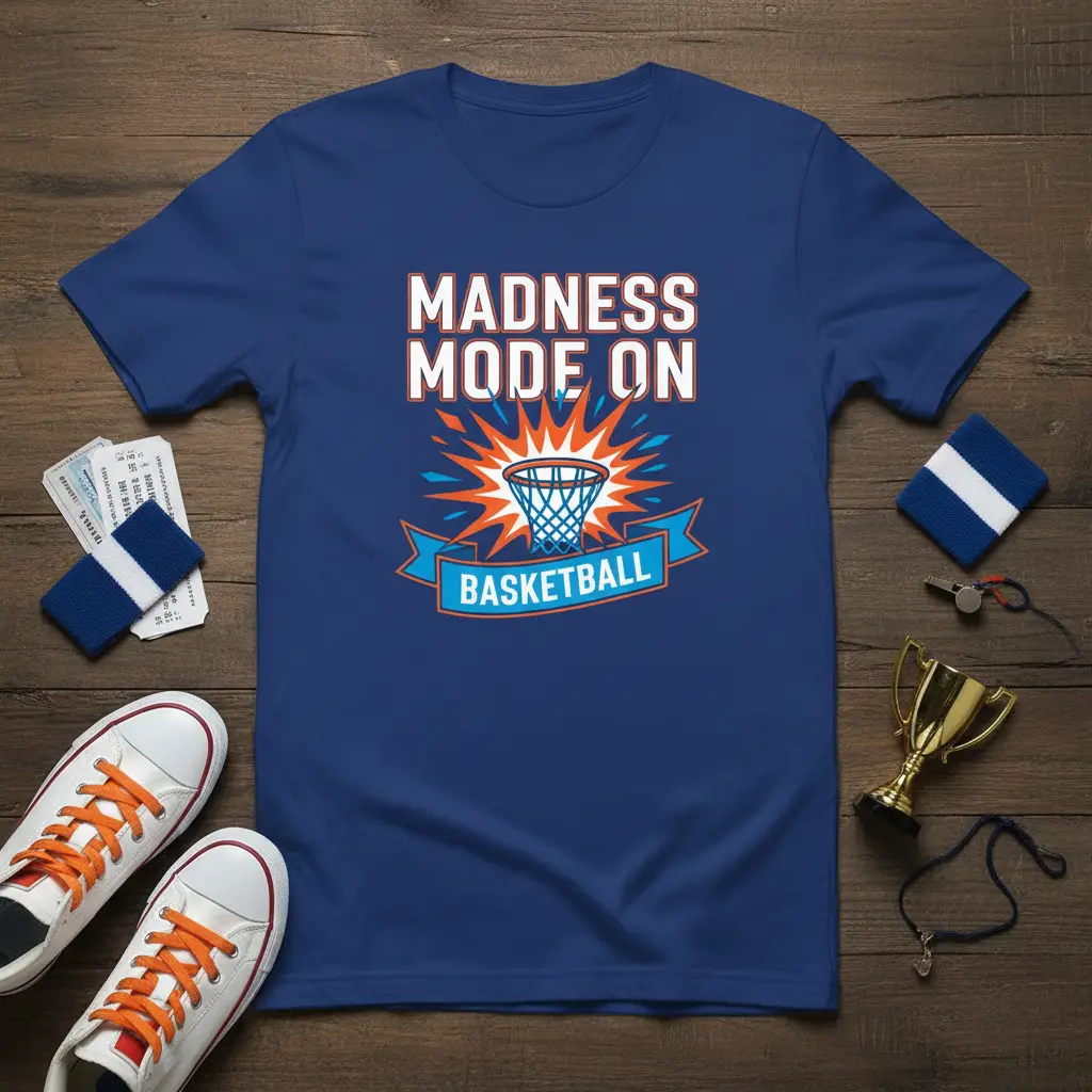 Madness Mode on Basketball T-Shirt for Fans