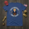 Make Ameowica Great Again t-shirt with a cartoon cat wearing a suit and wig speaking at a podium