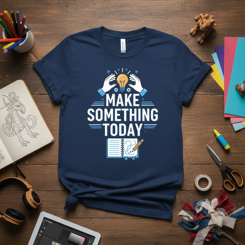 Make Something Today T-Shirt Creative Gift for Makers