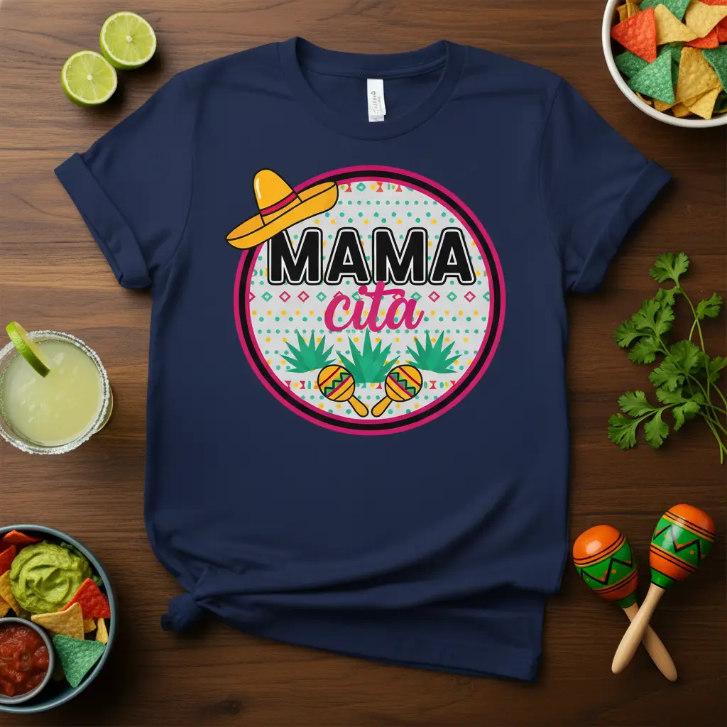 Mama Cita Fiesta Mexican Mama T-Shirt Cinco De Mayo Gift