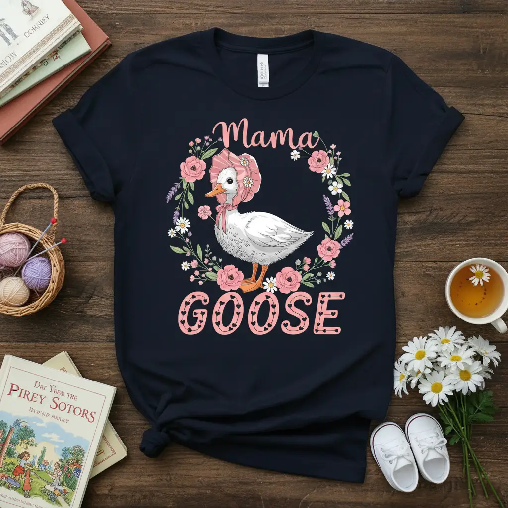 Mama Goose Cute Duckling Mother’s Day T-Shirt Gift