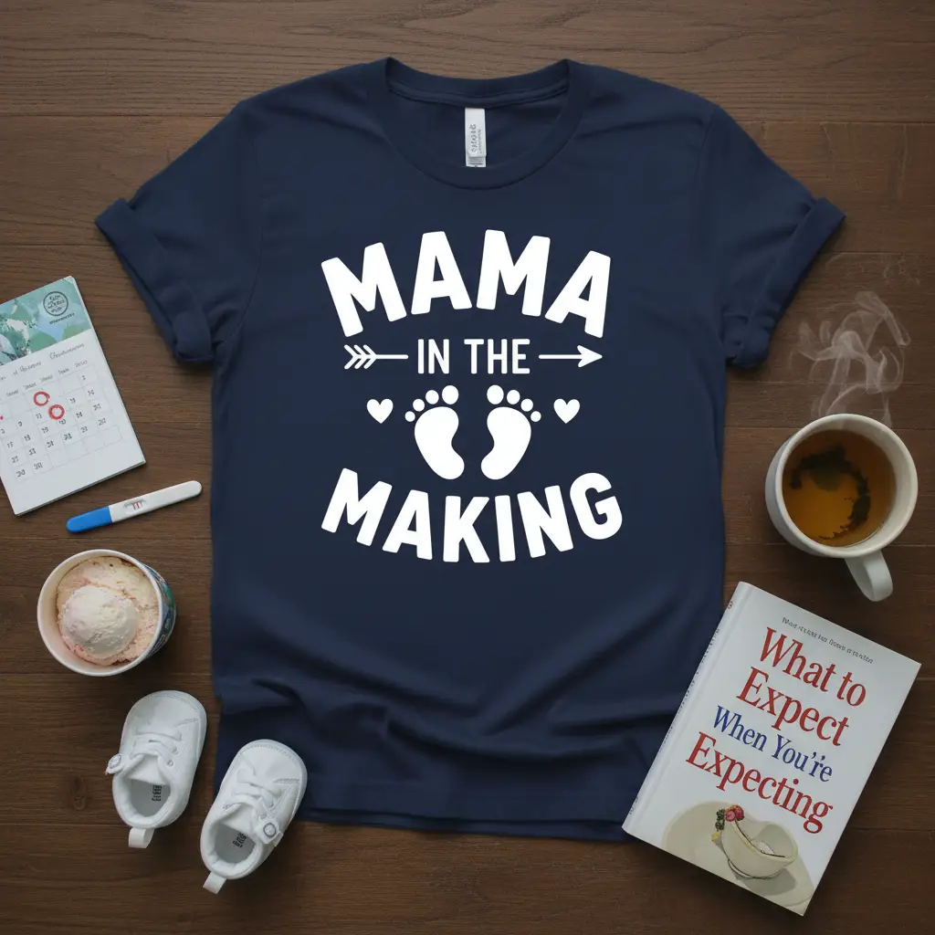 Mama in the Making Pregnancy Announcement T-Shirt