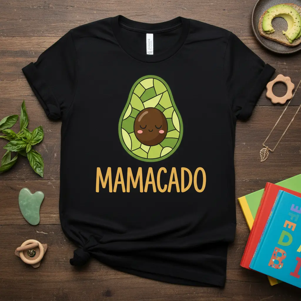 Mamacado Avocado Mom T-Shirt Cute Gift for Mothers