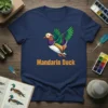 Mandarin Duck graphic t-shirt with the text "Mandarin Duck" below the illustration