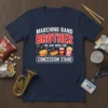 MARCHING BAND BROTHER I'M text design featuring stylish typography on quality t-shirt