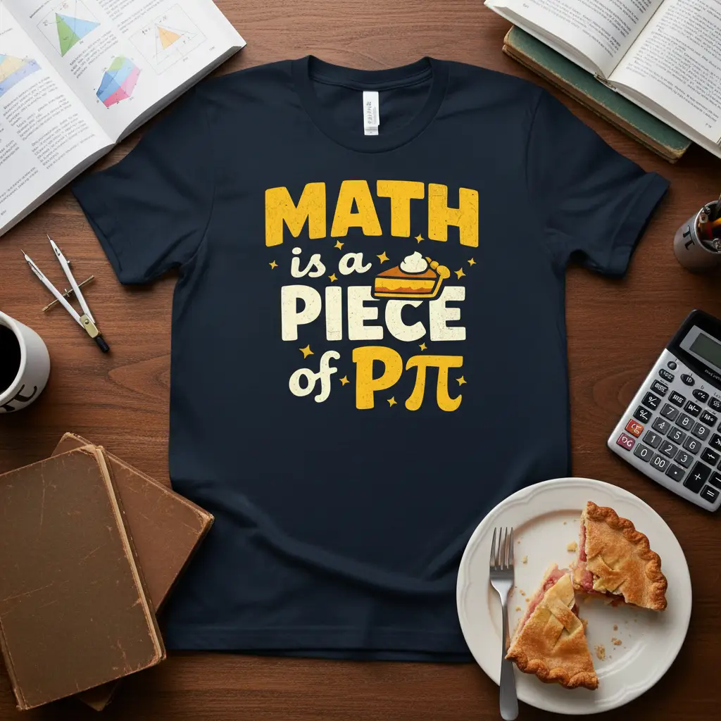Math Is a Piece of Pi T-Shirt Funny Math Lover Gift