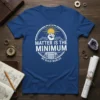 Matter Is The Minimum We Build Worlds t-shirt with a fist holding a sun symbol and architectural column graphic