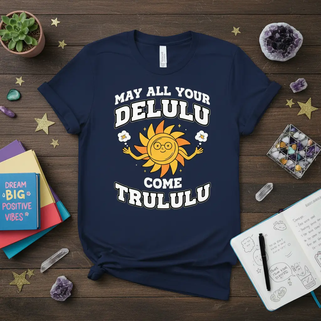 May All Your Delulu Come Trululu T-Shirt Positive Vibes Gift