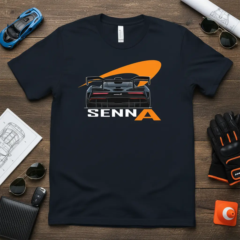 Mclaren Senna Sports Car T-Shirt Race Car Fan Gift