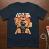 Mecha Maneki Neko Cat Robot T-Shirt featuring a robotic Japanese lucky cat design with text "招き猫 メカ" above it