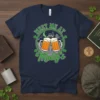 Meet Me at Molly's T-Shirt with frothy beer mugs and shamrocks, perfect for St. Patrick's Day celebrations