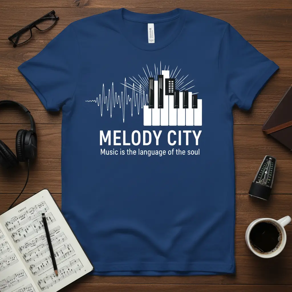 Melody City Music Is the Language of the Soul T-Shirt