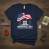 MEMORIAL DAY HONORING ALL WHO SERVED eye-catching graphic design printed on comfortable cotton t-shirt