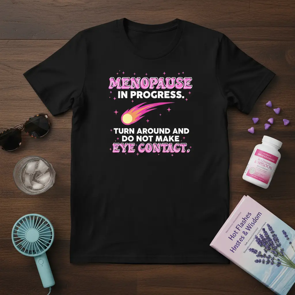 Menopause in Progress. Turn Around and Premium T-Shirt