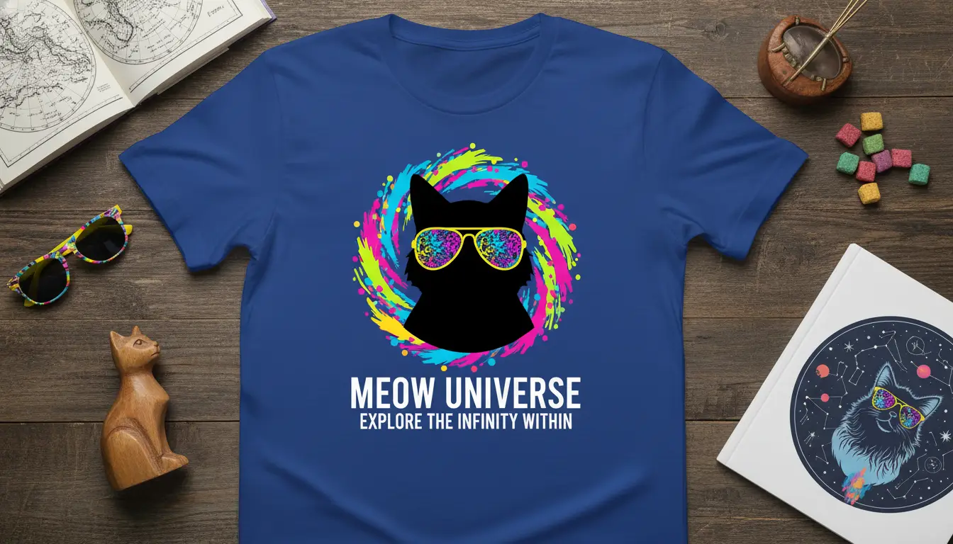 Meow Universe Explore the Infinity Within Cat T-Shirt
