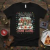 Merry Christmas Ya Filthy Animal Home Alone t-shirt design featuring movie characters, house, and festive lights
