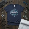 Navy blue t-shirt featuring the "Methodical Automation & Integration" logo with gears and circuits design