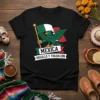 Black t-shirt with a green eagle holding the Mexican flag, text reads "MEXICA ORGULLO Y TRADACIÓN"