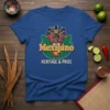Mexipino Heritage & Pride t-shirt design with eagle emblem and tropical leaves. Features bold text "Mexipino" and "HERITAGE & PRIDE"