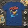 Mighty Mouse Zap Pow T-Shirt featuring the classic superhero in mid-flight with comic book sound effects