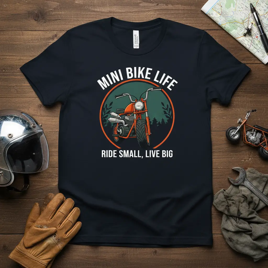 Mini Bike Life Ride Small Live Big T-Shirt for Enthusiasts