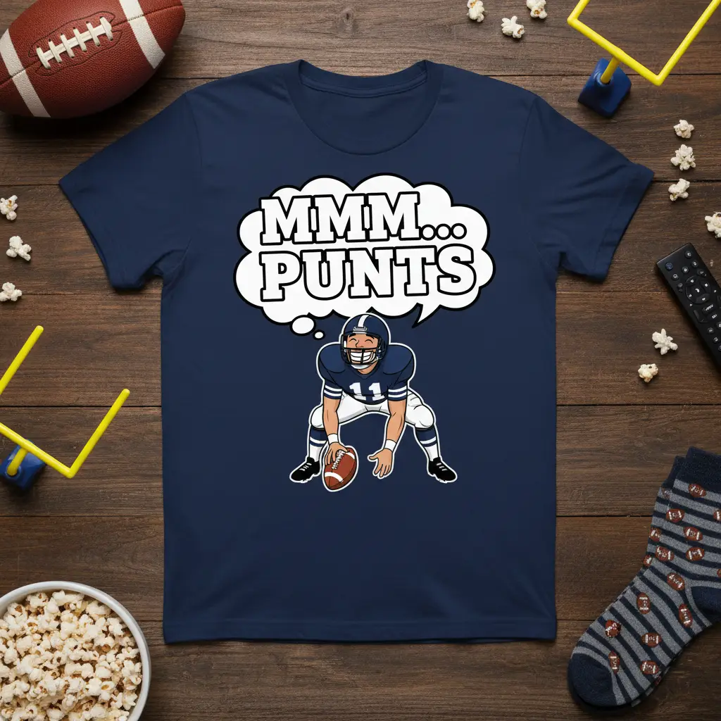 Mmm… Punts Football Fan T-Shirt Funny Sports Gift