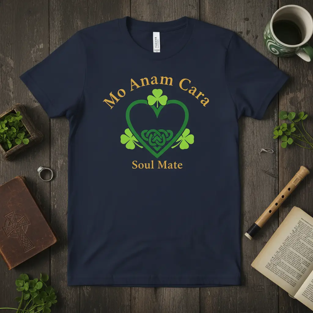 Mo Anam Cara Soul Mate Irish Celtic Heart T-Shirt
