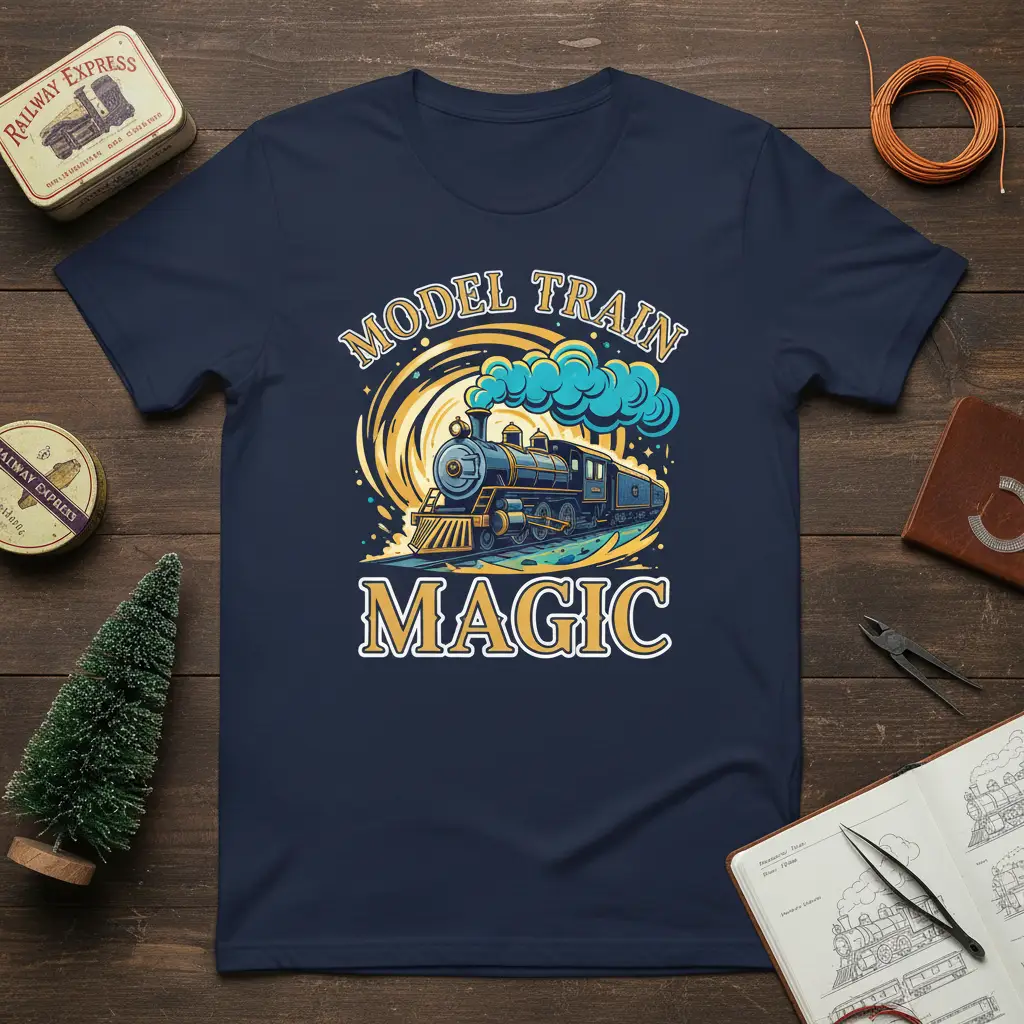Model Train Magic T-Shirt Gift for Train Enthusiasts