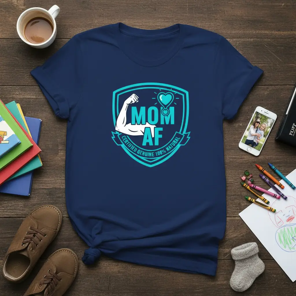 Mom Af Certified Genuine 100% Natural T-Shirt