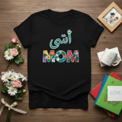 أمي MOM creative graphic design printed on comfortable cotton t-shirt