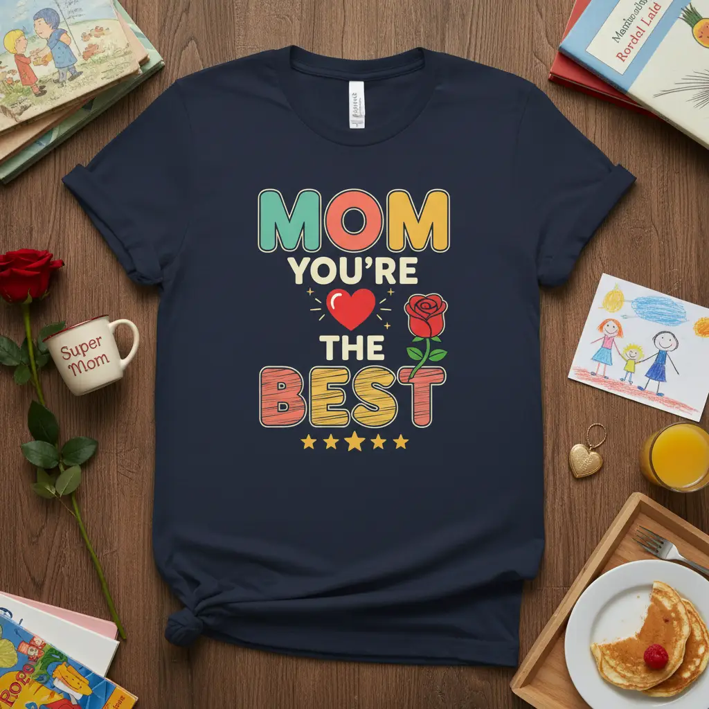 Mom You’re the Best T-Shirt Mother’s Day Gift for Mom