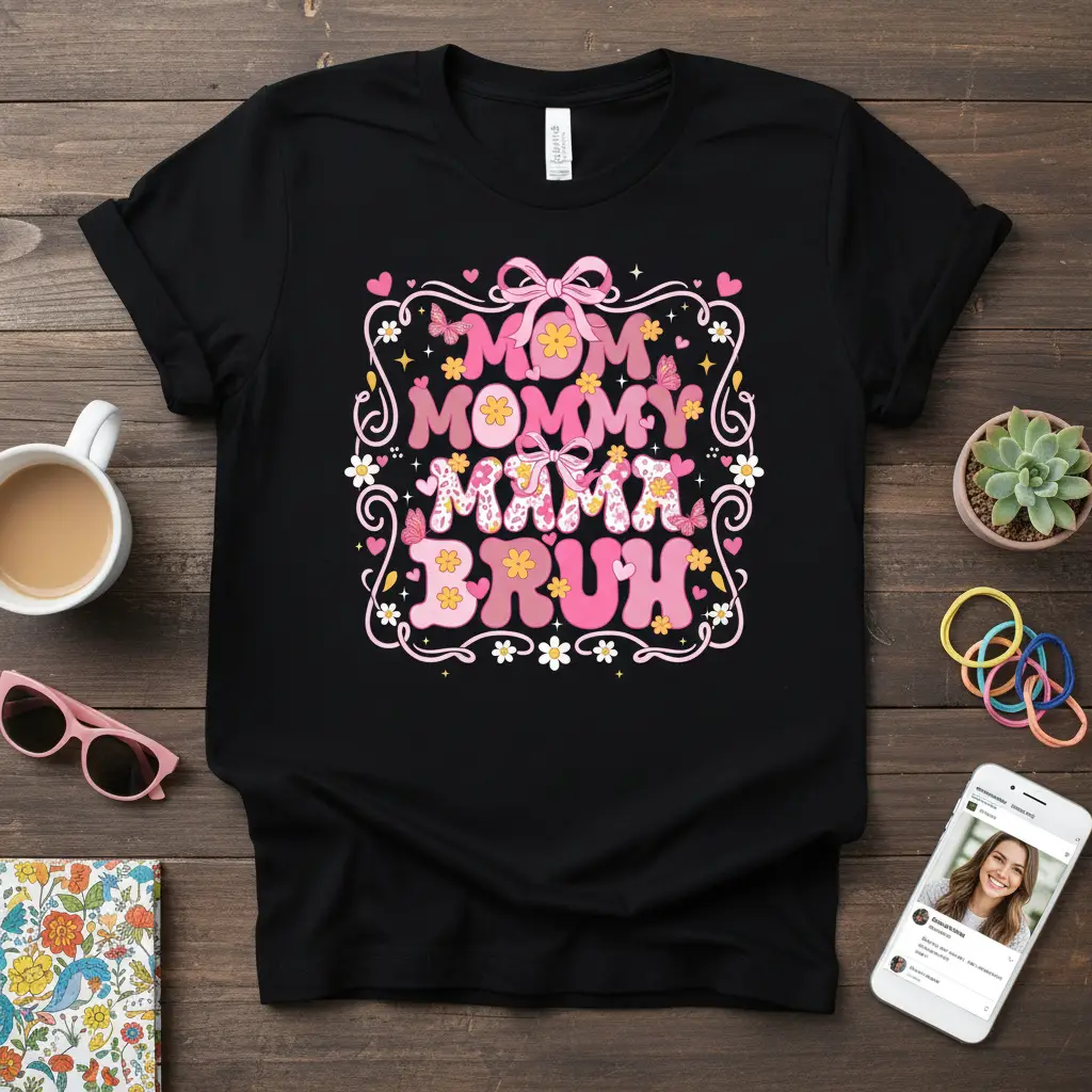 Mommy Mama Bruh T-Shirt Funny Gift for Moms