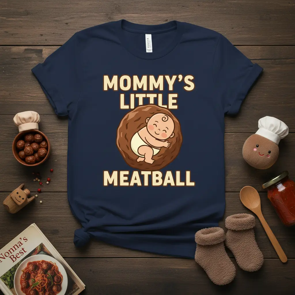 Mommy’s Little Meatball Cute Baby T-Shirt for Moms