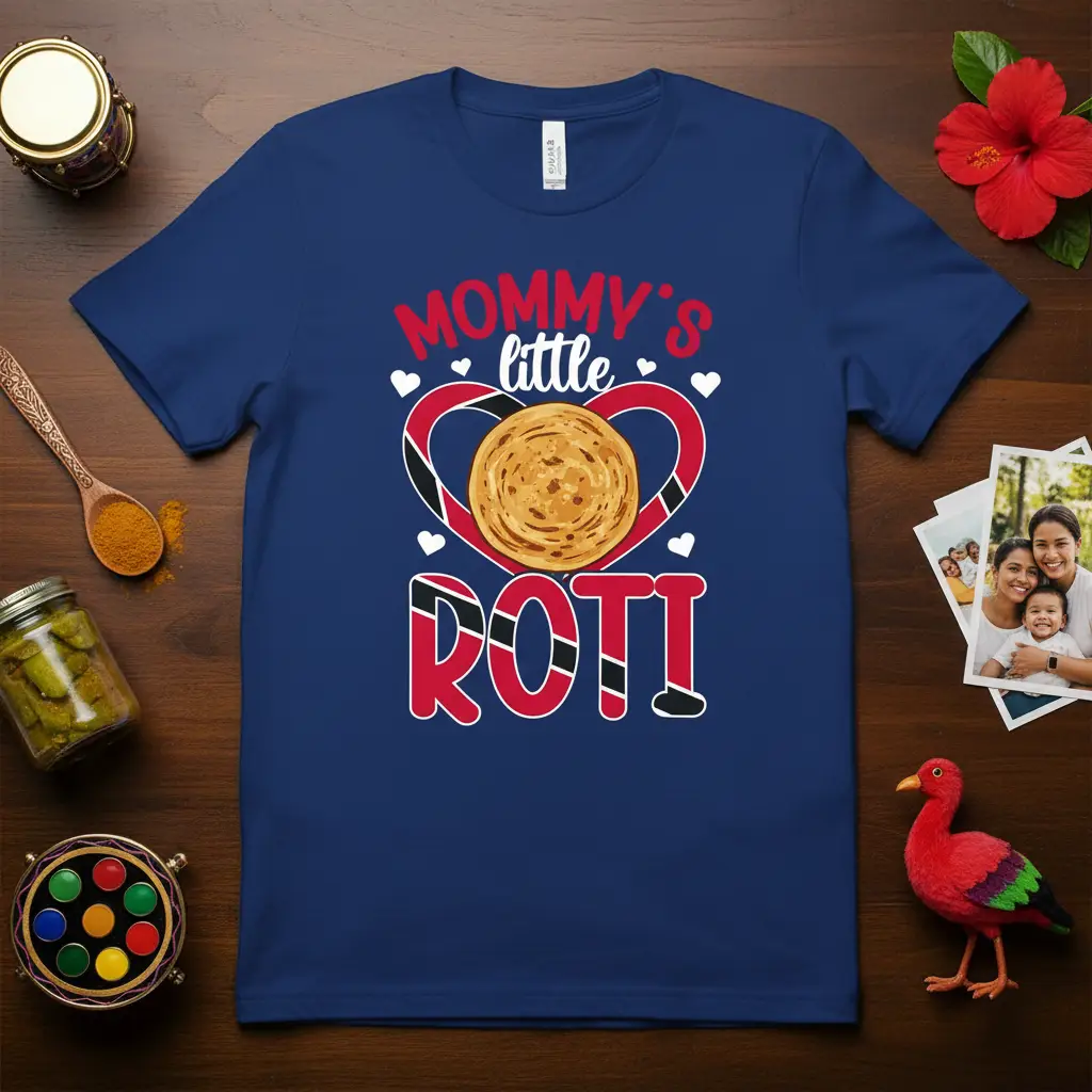 Mommy’s Little Roti Trinidad Food T-Shirt Gift