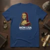 MON LISA LEONARDO DA VINCI creative graphic design printed on comfortable cotton t-shirt