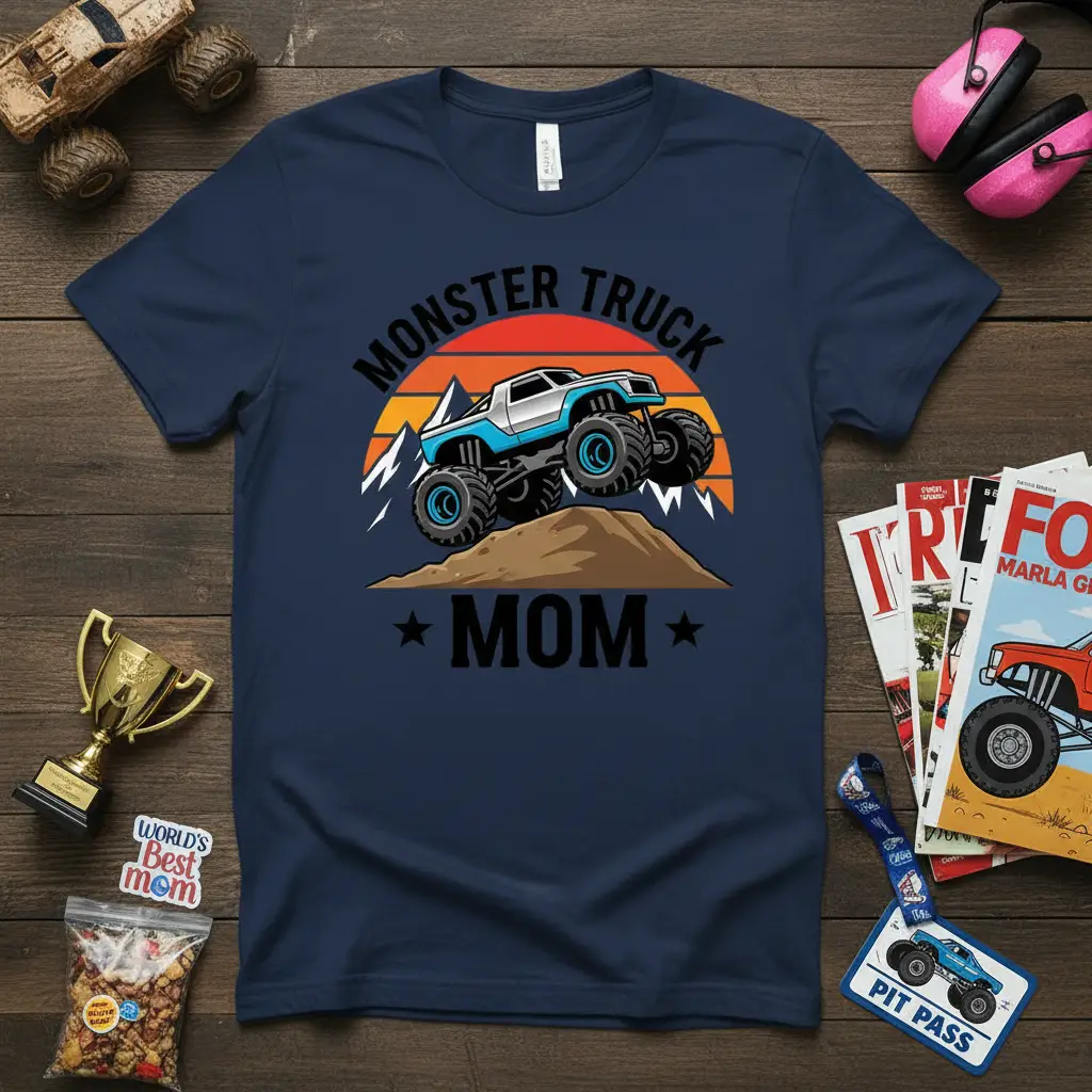 Monster Truck Mom T-Shirt Cool Mom Gift for Her