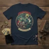 Monster Yuletide Tarot The Cursed Workshop bold graphic design printed on comfortable cotton t-shirt