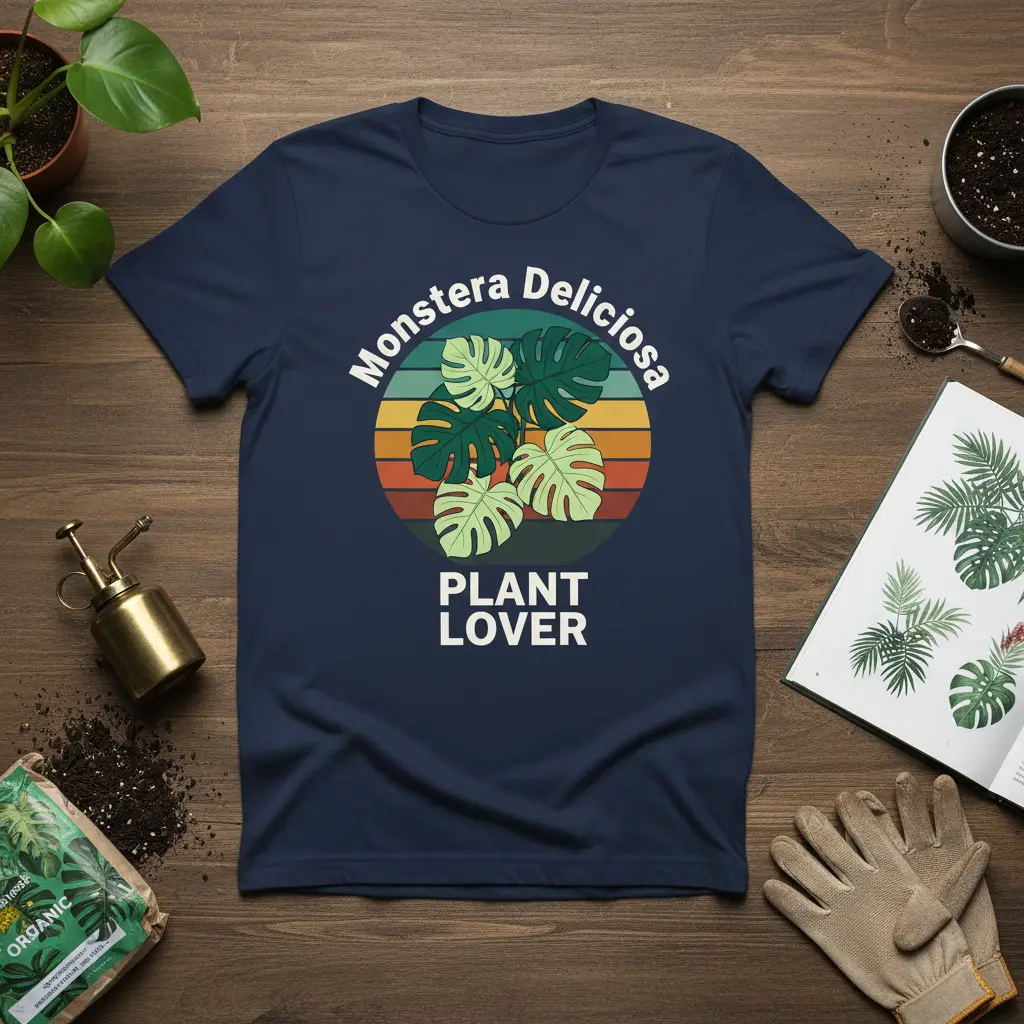 Monstera Deliciosa Plant Lover T-Shirt for Green Thumbs