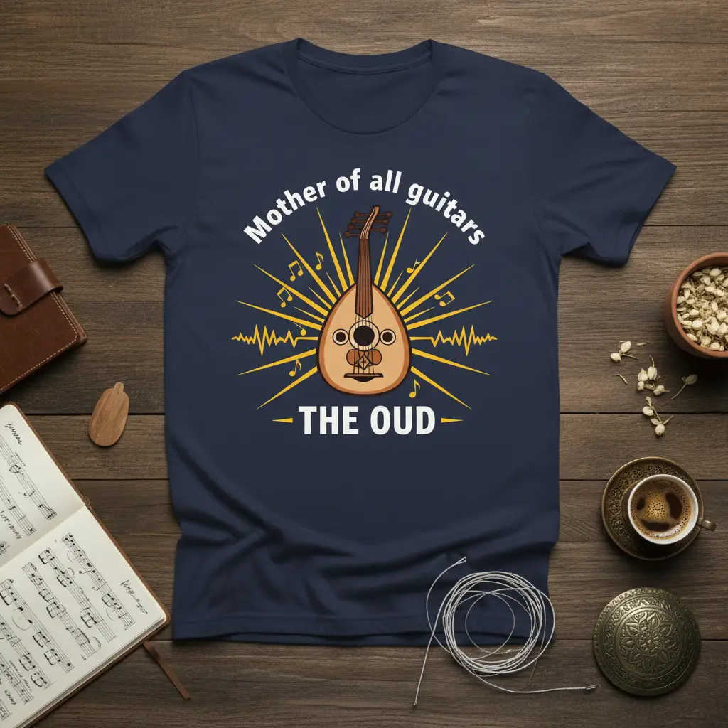 Mother of All Guitars the Oud T-Shirt for Music Lovers