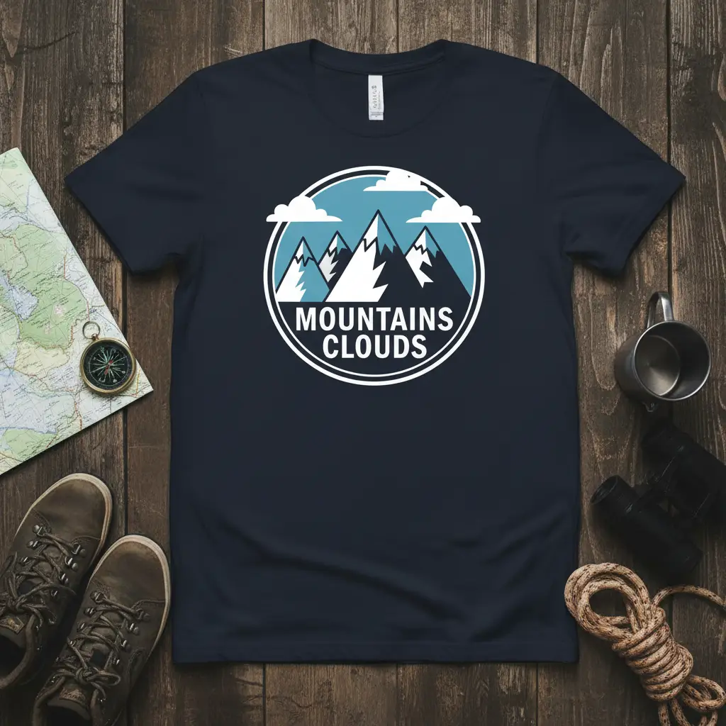 Mountains Clouds Adventure T-Shirt Nature Lover Gift