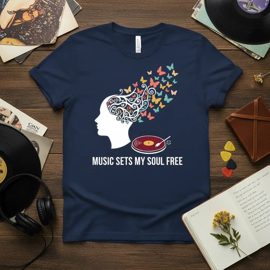 Music Sets My Soul Free T-Shirt Gift for Music Lovers