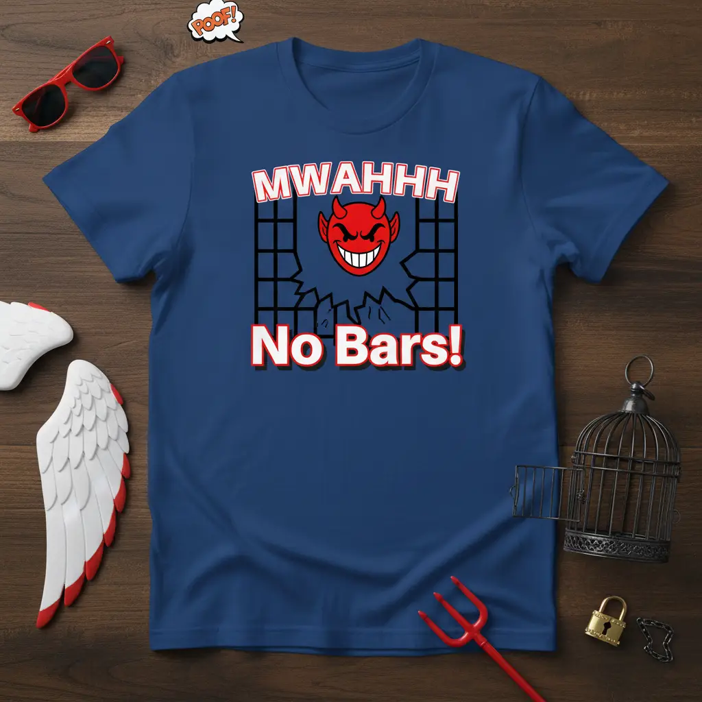 Mwahhh No Bars! Devilish Humor T-Shirt Funny