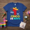 My 1st Cinco De Mayo t-shirt design featuring a large red '1' with a sombrero, the text "my 1st CINCO