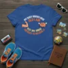 Funny t-shirt with text "My Body Knows How Old I Am But My Mind Refuses to Believe It" featuring a