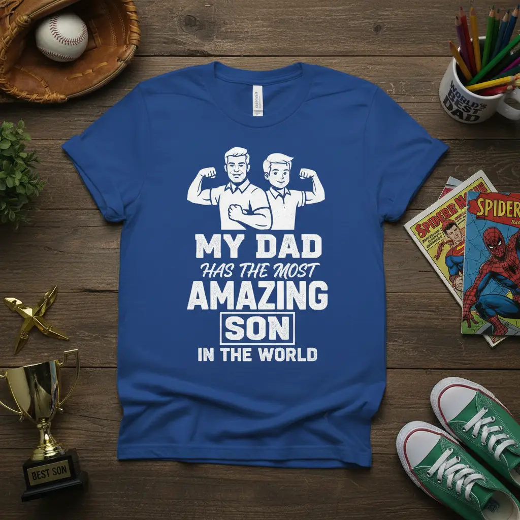 My Dad Has the Most Amazing Son T-Shirt Gift