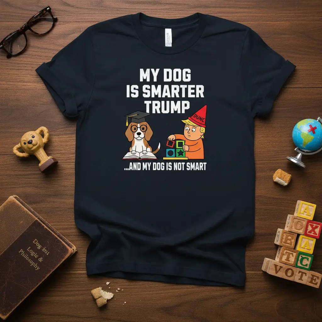 My Dog Is Smarter Trump Tee Funny Political Dog Gift