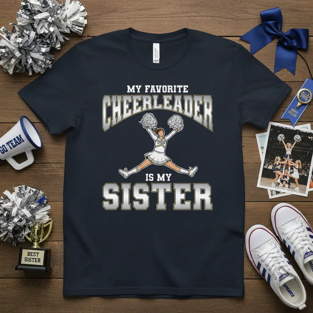 My Favorite Cheerleader Is My Sister Tee for Women