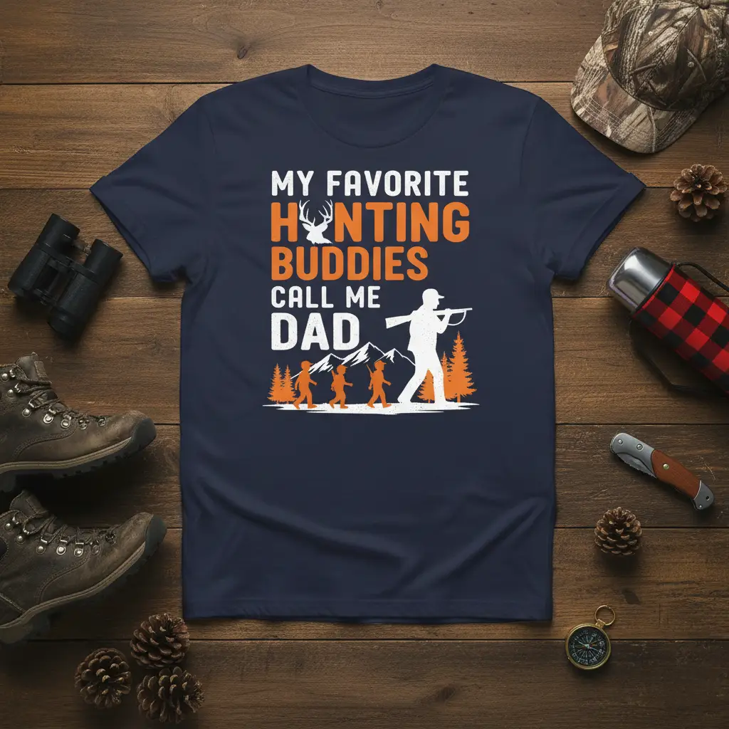 My Favorite Hunting Buddies Call Me Dad T-Shirt