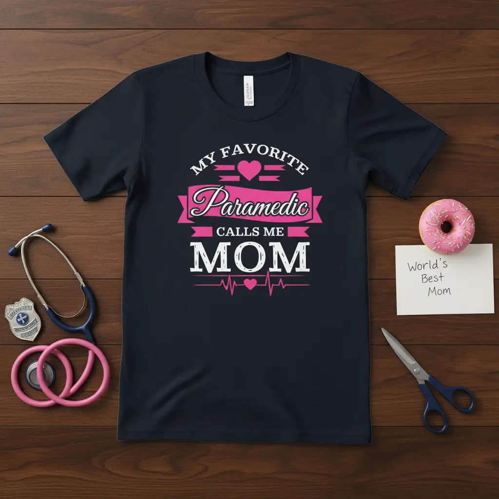 My Favorite Paramedic Calls Me Mom T-Shirt for Mothers