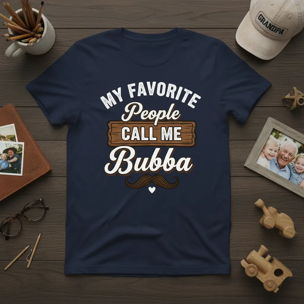 My Favorite People Call Me Bubba T-Shirt Grandpa Gift